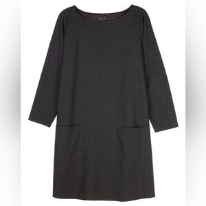 EUC - Eileen Fisher - Milano Viscose Knit Dress - size Medium - black